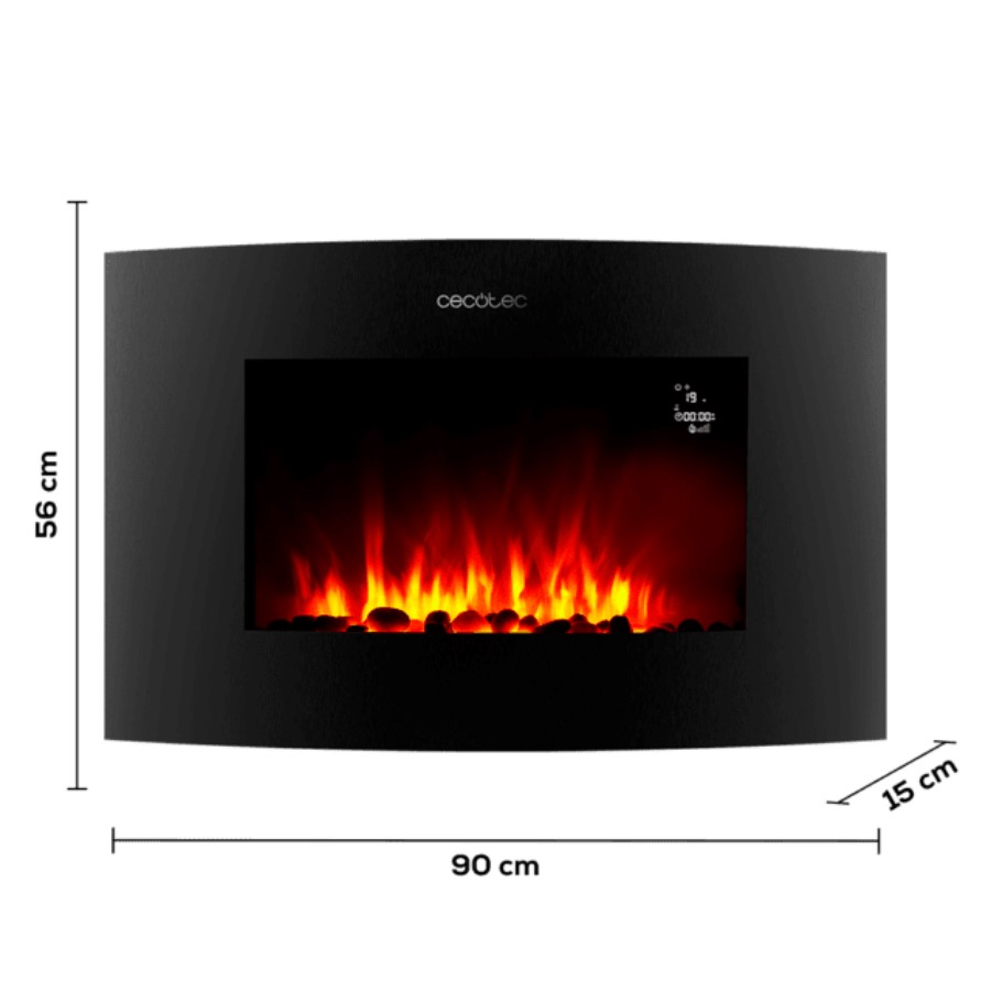 additioanl image for  Cecotec Curved Electric Fireplace 3550 