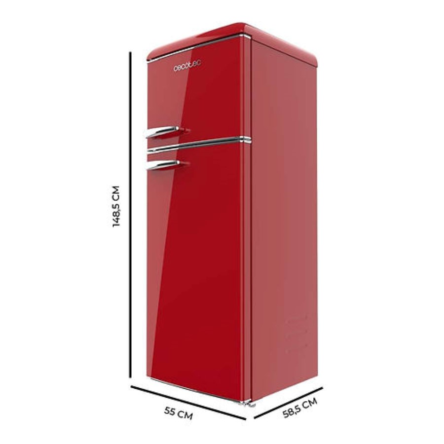 additioanl image for  Cecotec Retro Fridge Bolero Combi Red 
