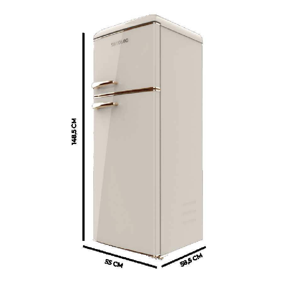 additioanl image for  Cecotec Retro Fridge Combi Beige 215 L 