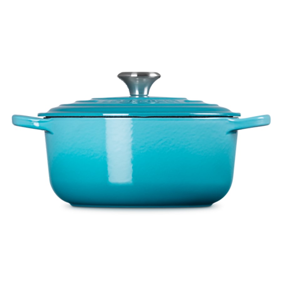 additioanl image for  Le Creuset Round Casserole Teal 20 cm 