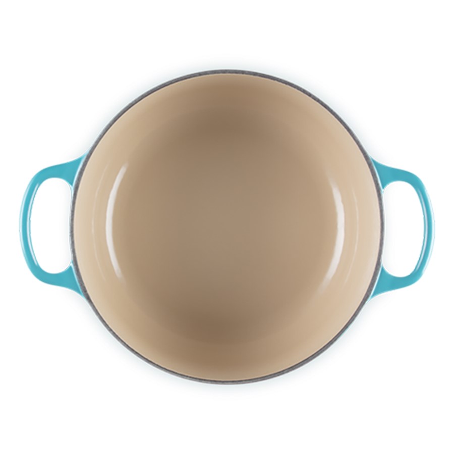 additioanl image for  Le Creuset Round Casserole Teal 20 cm 