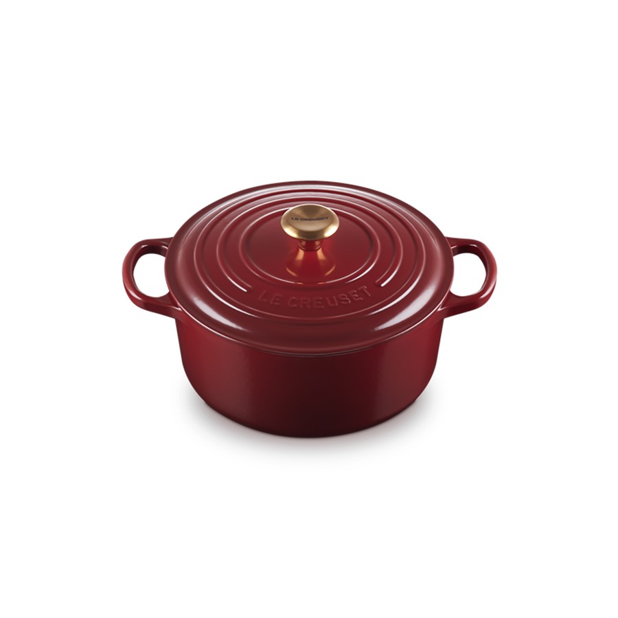 additioanl image for  Le Creuset Round Casserole Garnet 22 cm 