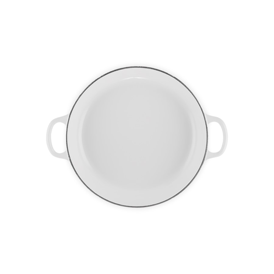 additioanl image for  Le Creuset Round Casserole White 26 cm 