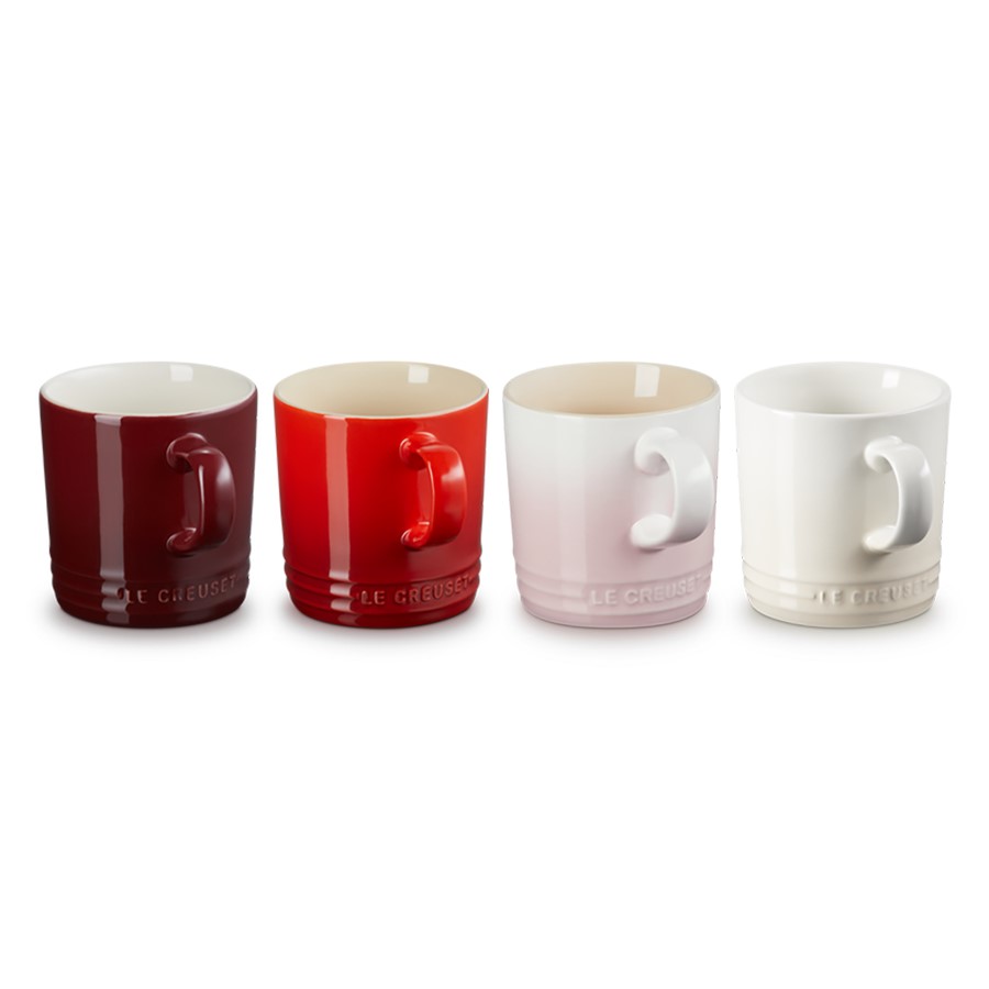 additioanl image for  Le Creuset 4 Petit Capp. Mugs 350 ml. 