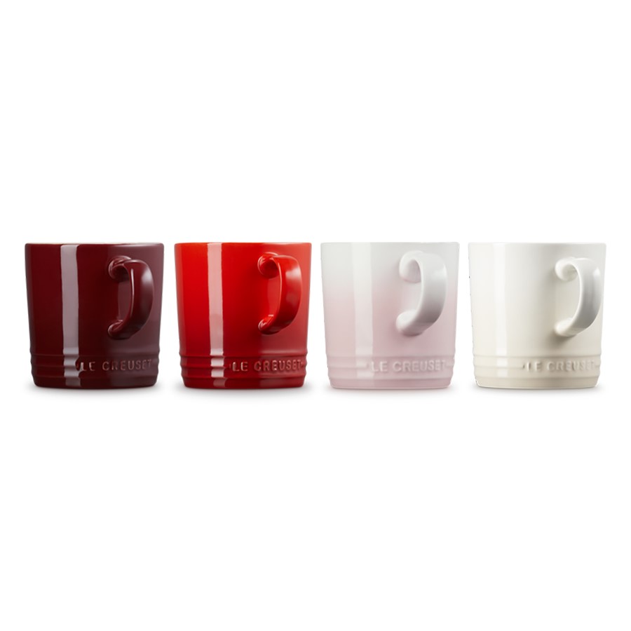 additioanl image for  Le Creuset 4 Petit Capp. Mugs 350 ml. 
