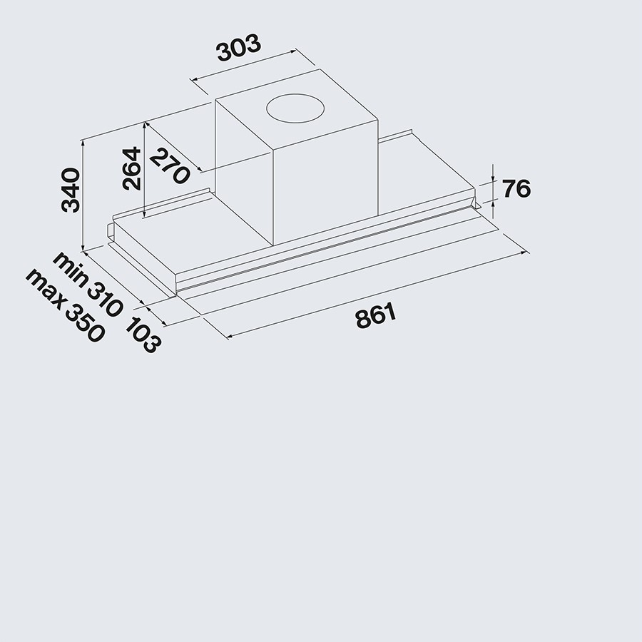 additioanl image for  Falmec Hood Virgola No Drop Touch 90 cm 