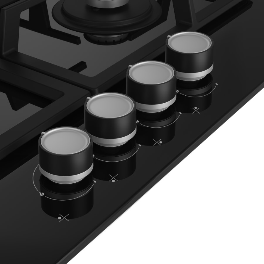 additioanl image for  Beko Hob Gas 4 Burners Black 58.5 cm 