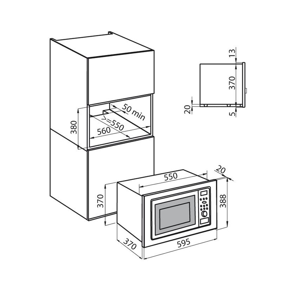 additioanl image for  Foster Microwave KS S/ Steel+Glass 
