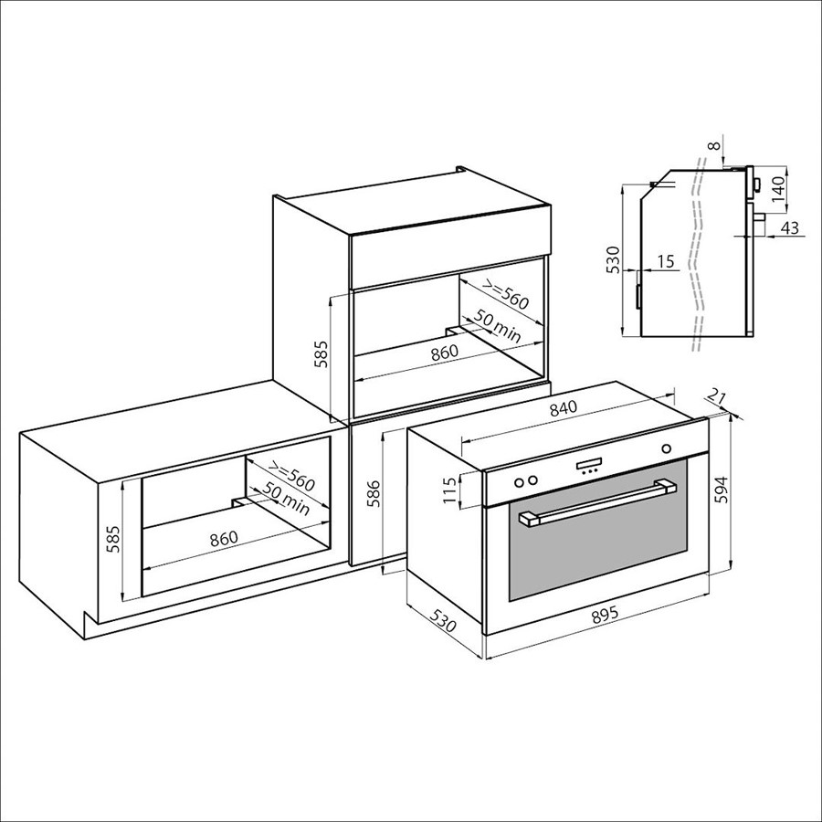 additioanl image for  Foster Oven (Gas) KE St/Steel +Glass 