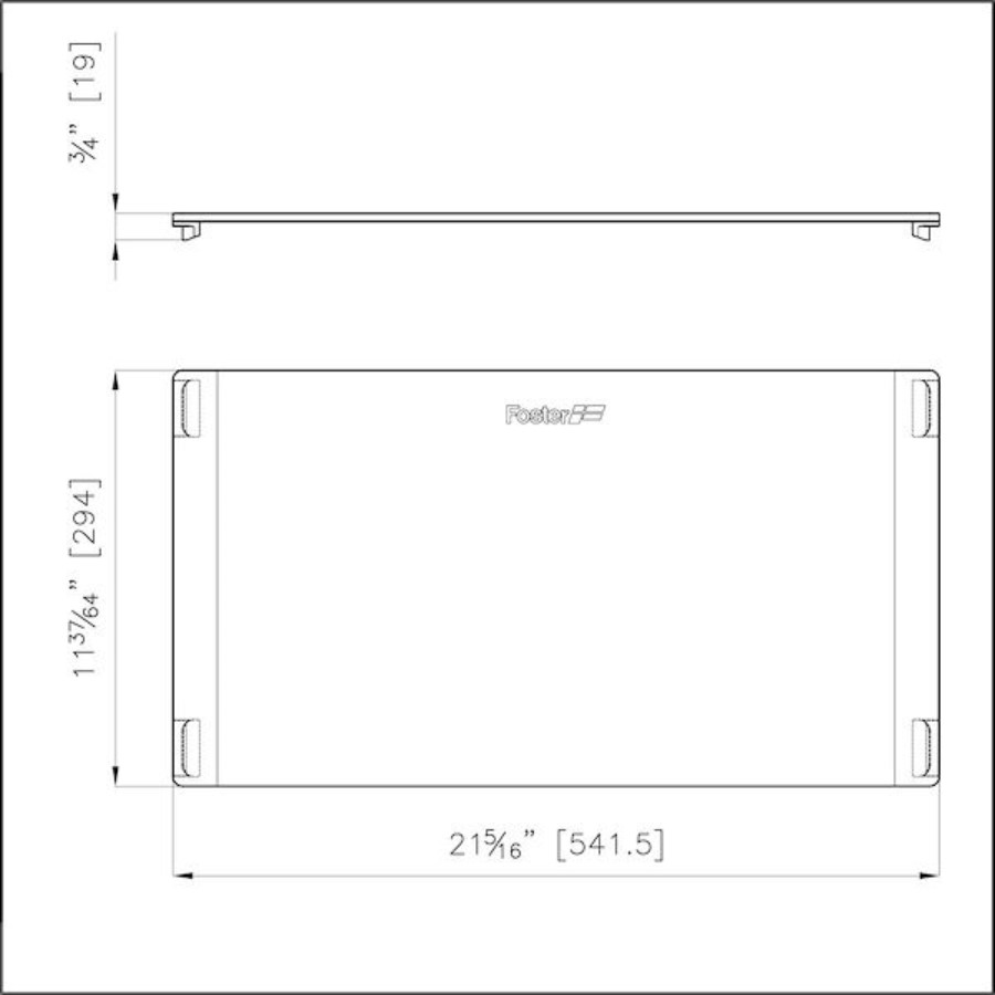 additioanl image for  Foster Glass Cutting Board 29.4x54.1 cm 