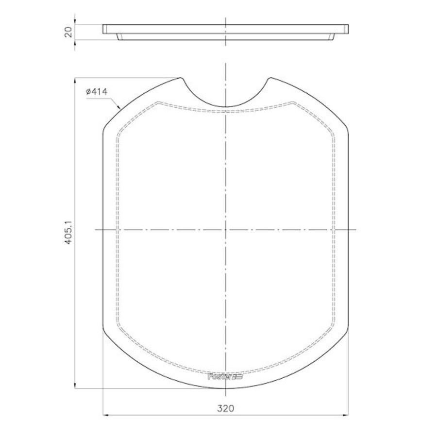 additioanl image for  Foster Wooden Cutting Board Circular 