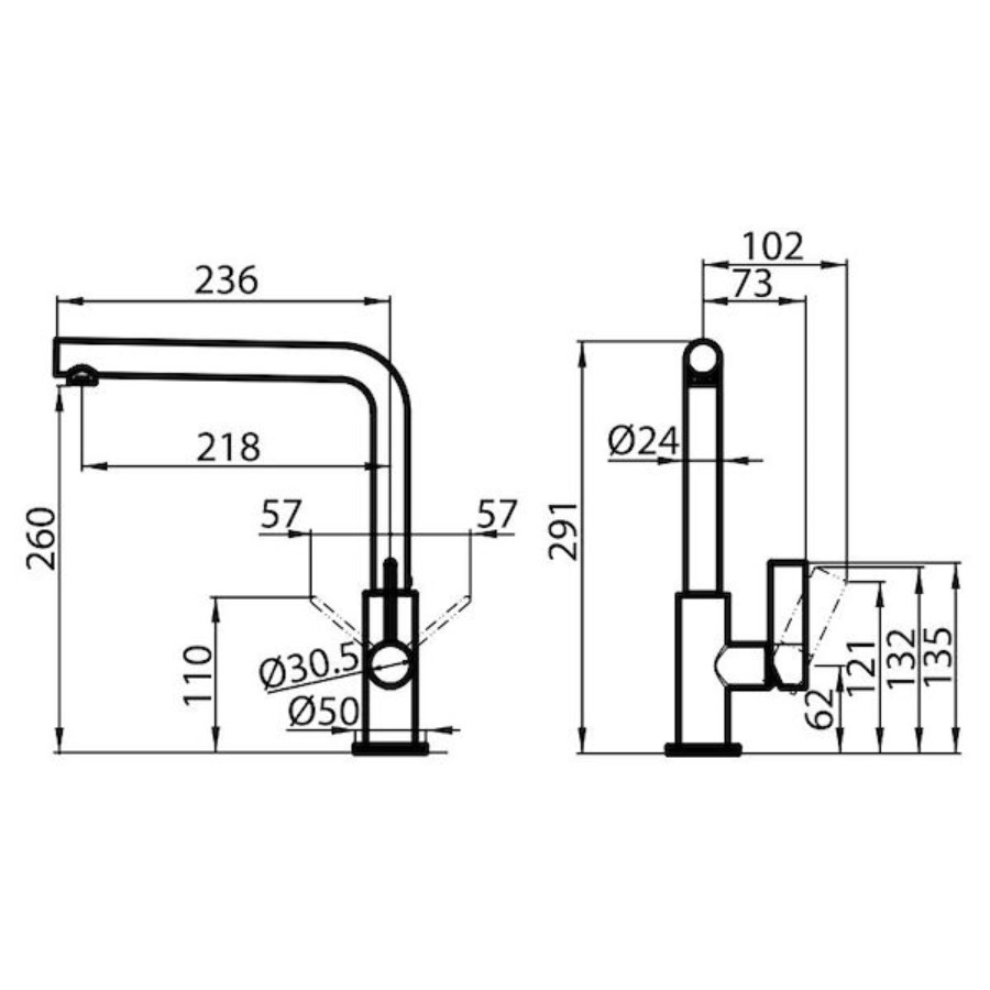 additioanl image for  Foster Mixer Tap Omega Plus Matt Black 