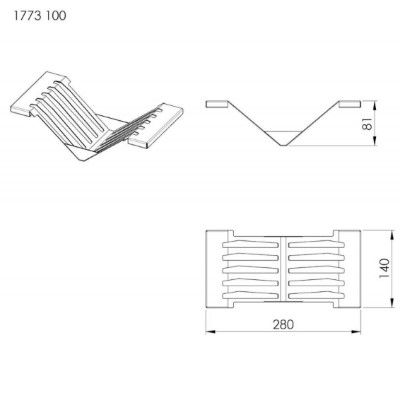 additioanl image for  Foster Stainless Steel Plate Rack 28x14 
