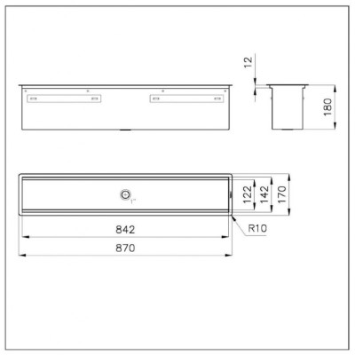additioanl image for  Foster Sink Equipped FM/TM St/St 87x17 