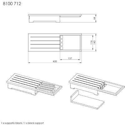 additioanl image for  Foster SS Knife Holder 