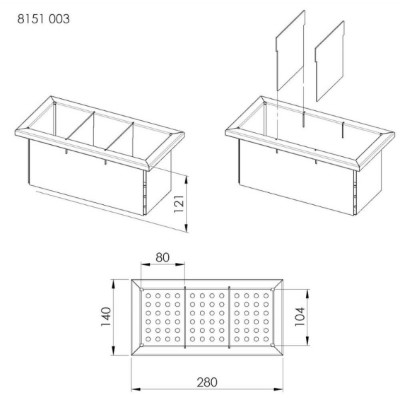 additioanl image for  Foster SS Perforated Removable Tray 
