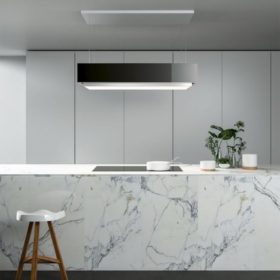 additioanl image for  Falmec Levante Island Black Glass 120 cm 