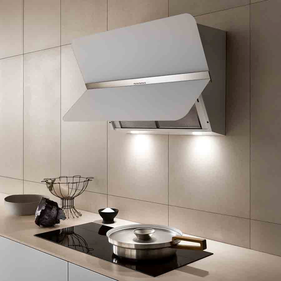 additioanl image for  Falmec Hood Flipper White Glass 55 cm 
