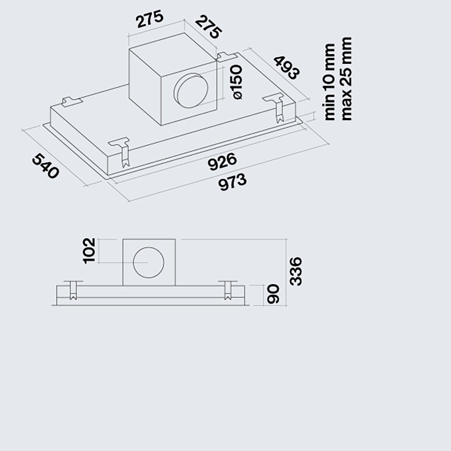 additioanl image for  Falmec Hood Nuvola/LED Island 90cm 