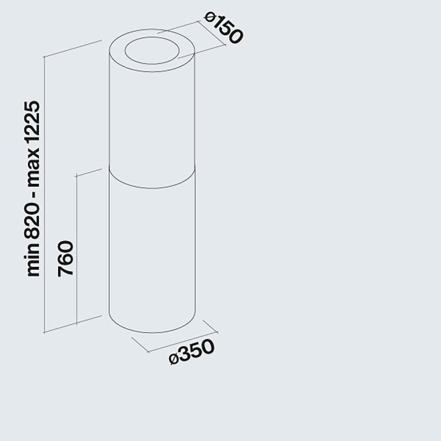 additioanl image for  Falmec Ceiling Hood 35cm White 800 m3/h 