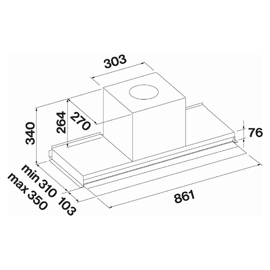 additioanl image for  Falmec Hood Virgola Touch Black 90 cm 