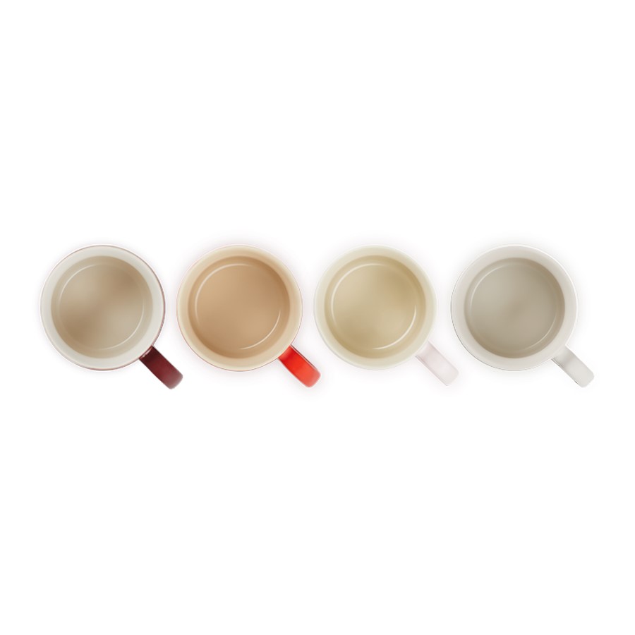 additioanl image for  Le Creuset 4 Petits Capp. Mugs 200 ml 
