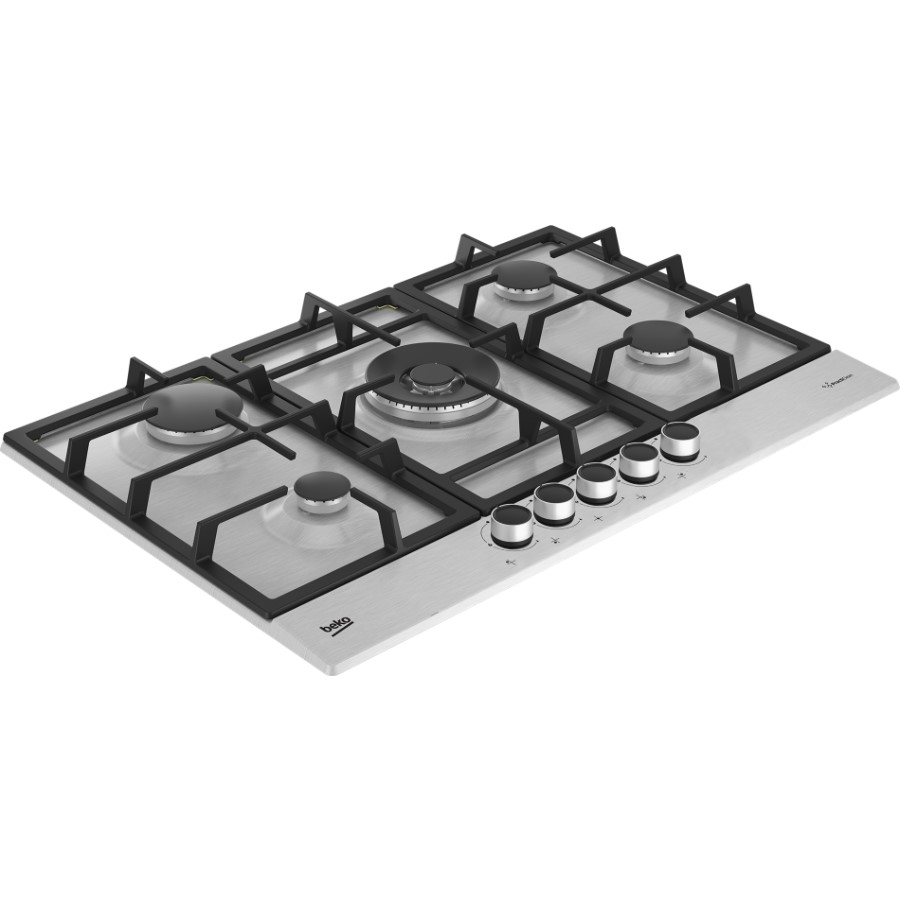 additioanl image for  Beko Hob Gas 5 Burner S/Steel 75 cm 