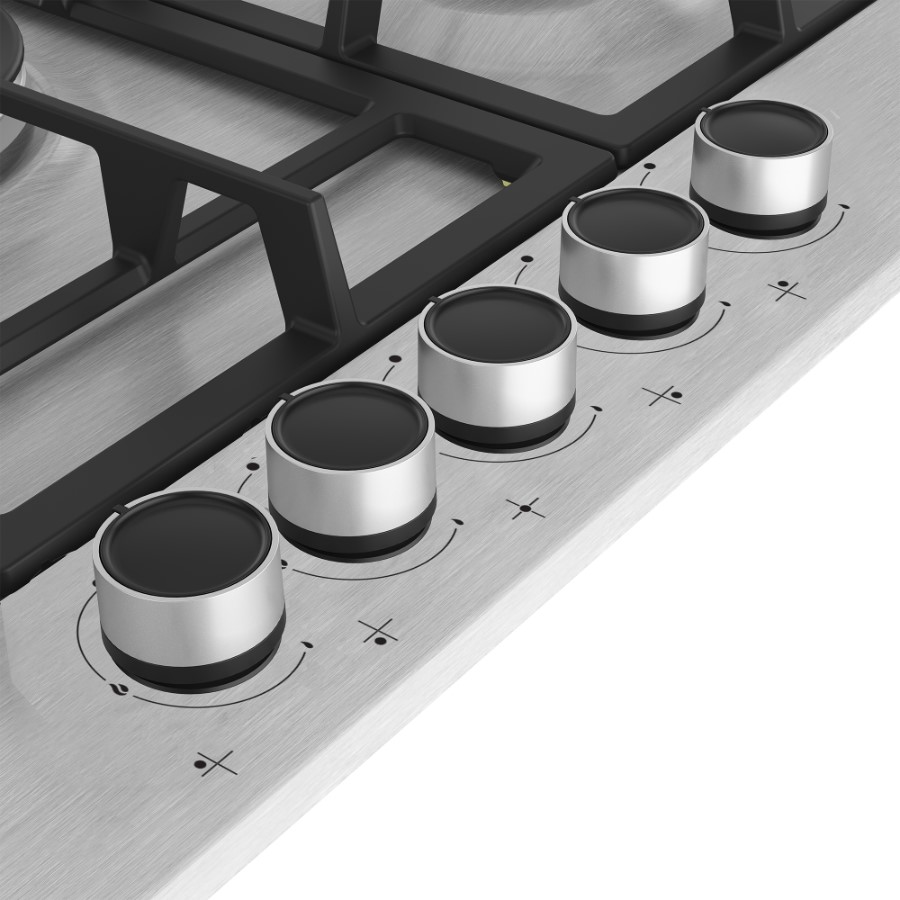 additioanl image for  Beko Hob Gas 5 Burner S/Steel 75 cm 