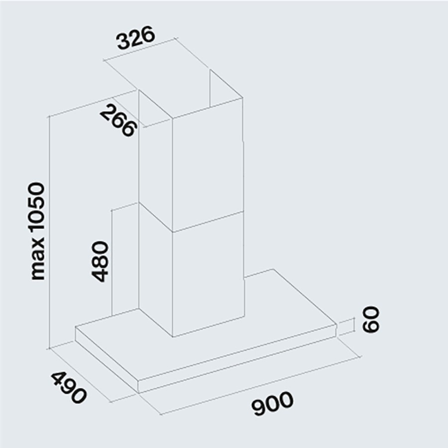 additioanl image for  Falmec Hood Plane Nero Plus 90 cm 