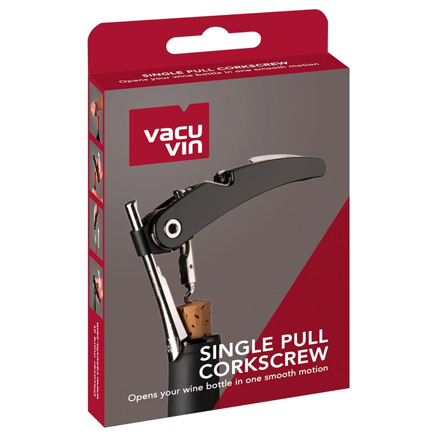 additioanl image for  Vacuvin  Single Pull Corkscrew Black Box 