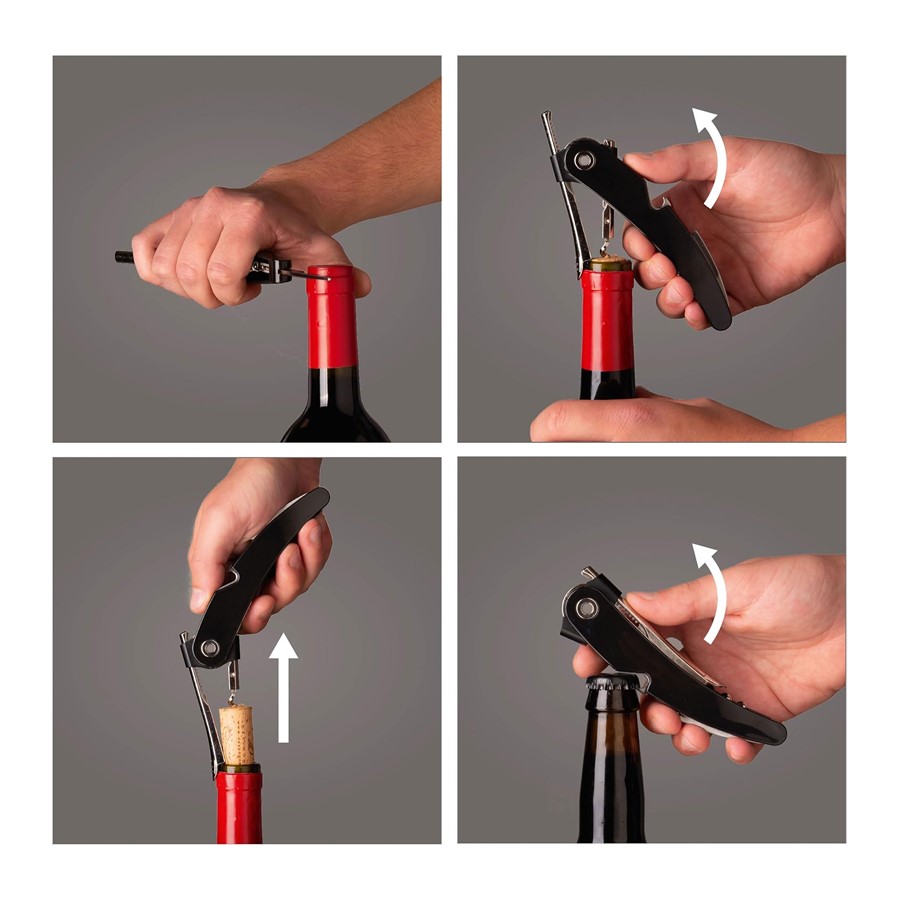 additioanl image for  Vacuvin  Single Pull Corkscrew Black Box 