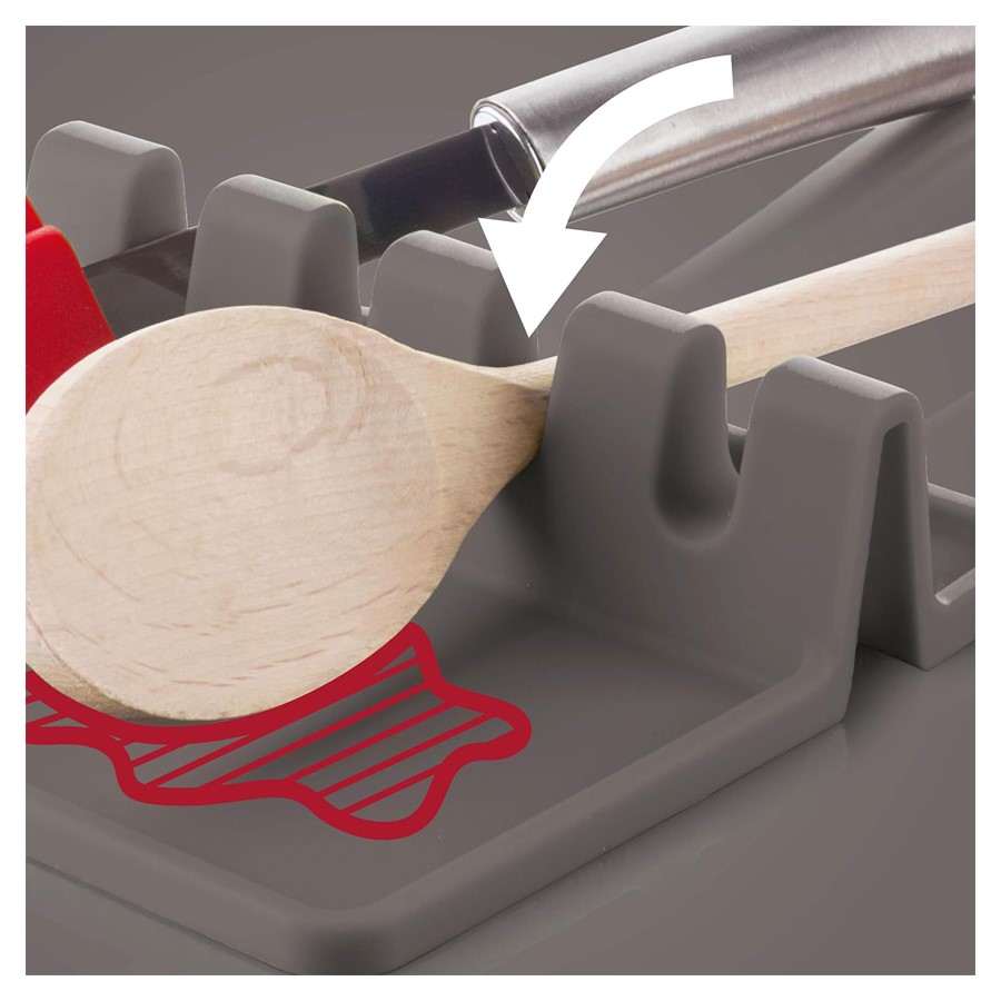 additioanl image for  Vacuvin Utensil Rest Grey 