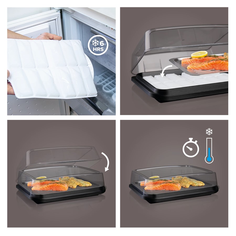 additioanl image for  Vacuvin Food Cooler Plate With Lid 