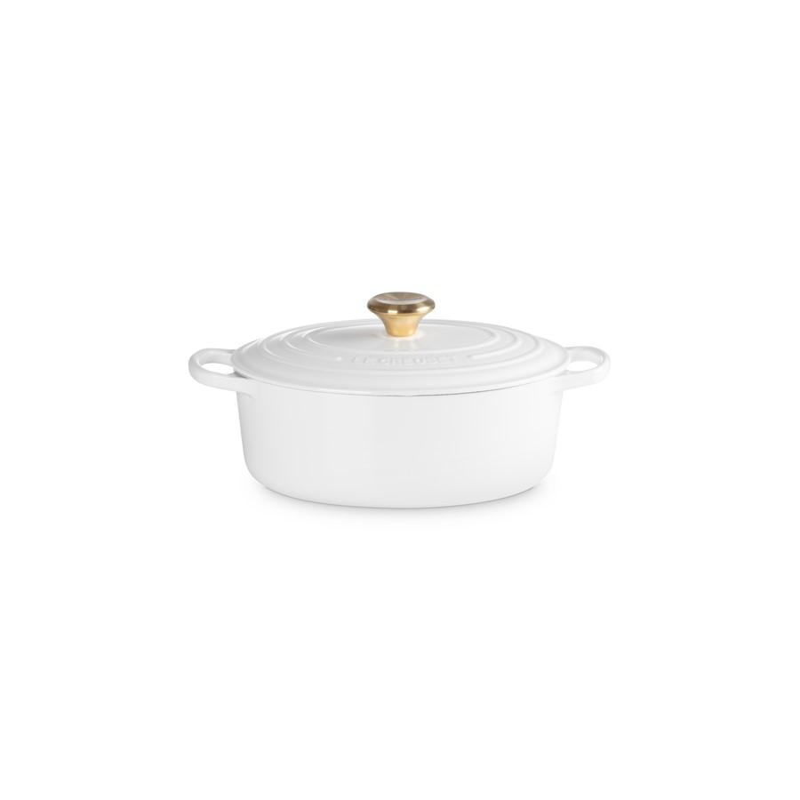 additioanl image for  Le Creuset Oval Casserole White 27 cm 