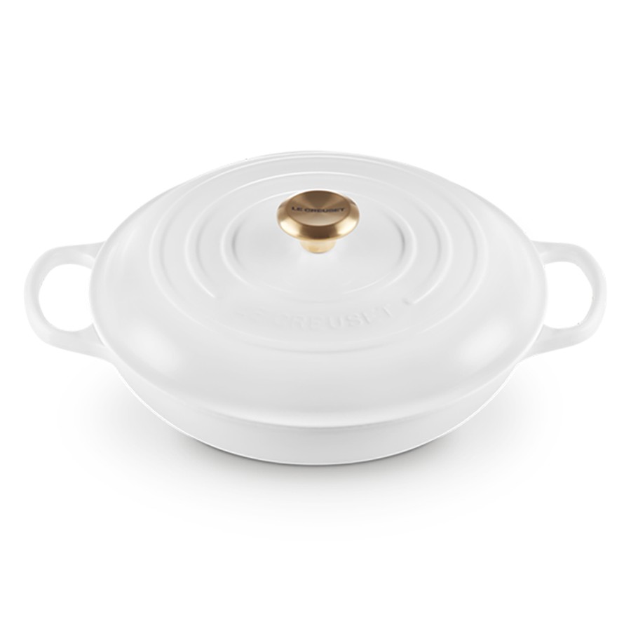 additioanl image for  Le Creuset Shallow Casserole Wht 30 cm 