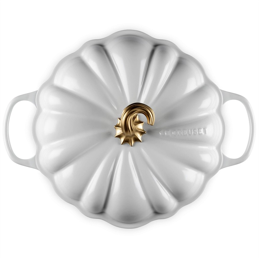 additioanl image for  Le Creuset Pumpkin Braiser White 28 cm 