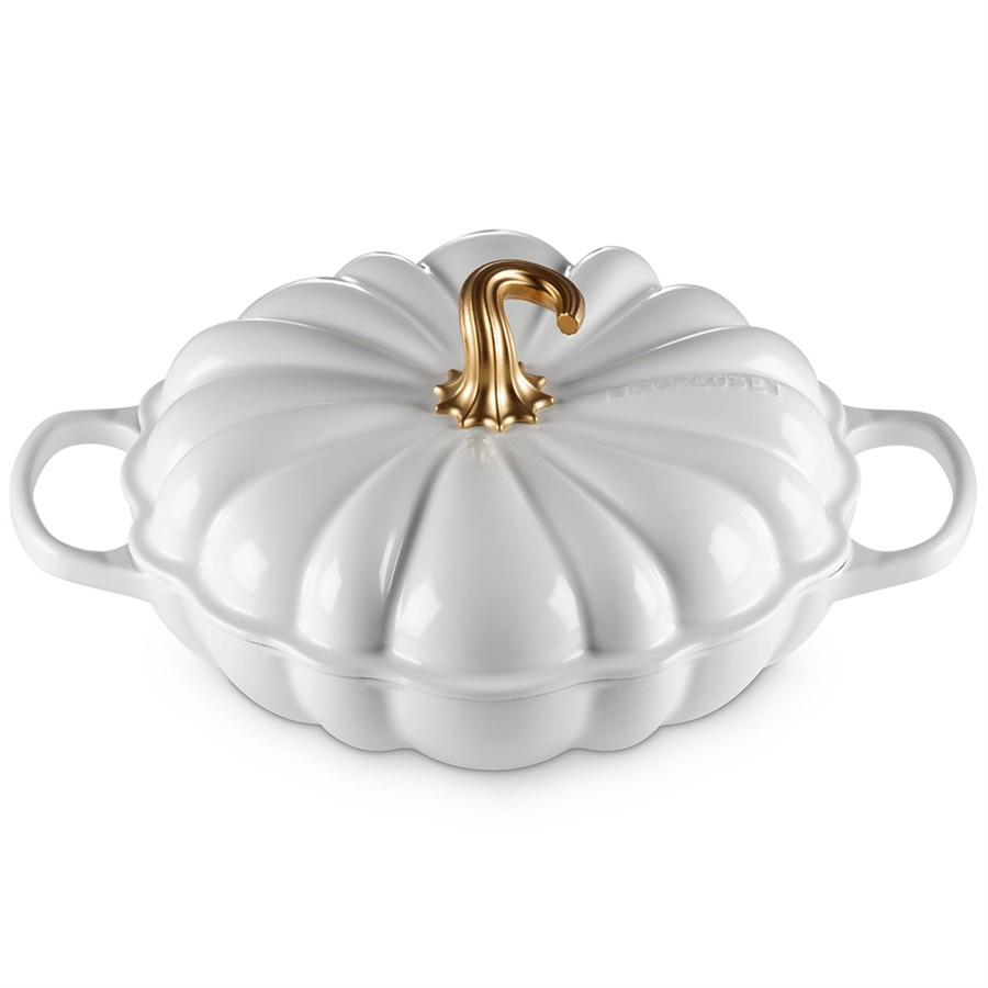 additioanl image for  Le Creuset Pumpkin Braiser White 28 cm 