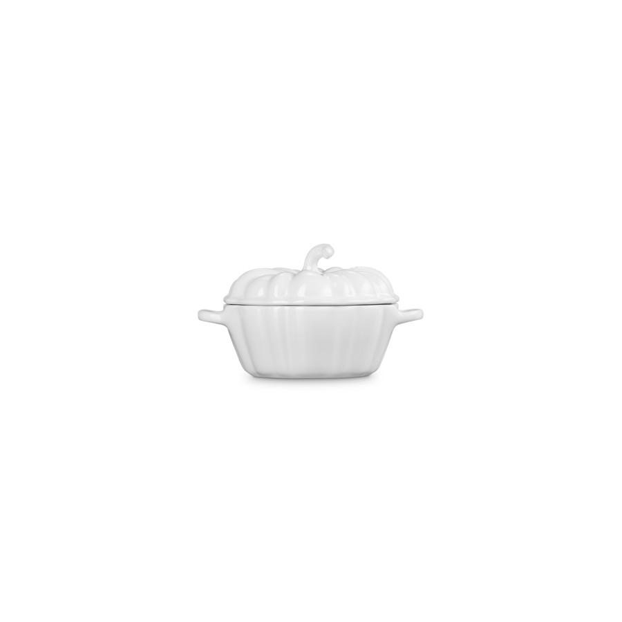 additioanl image for  Le Creuset Pumpkin Cocotte White 350 ml 