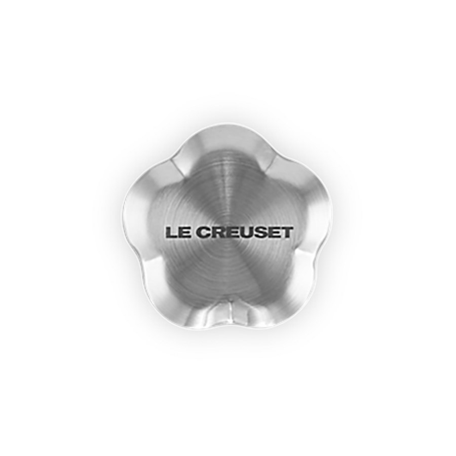 additioanl image for  Le Creuset Sign Flower Knob S/Steel 45mm 