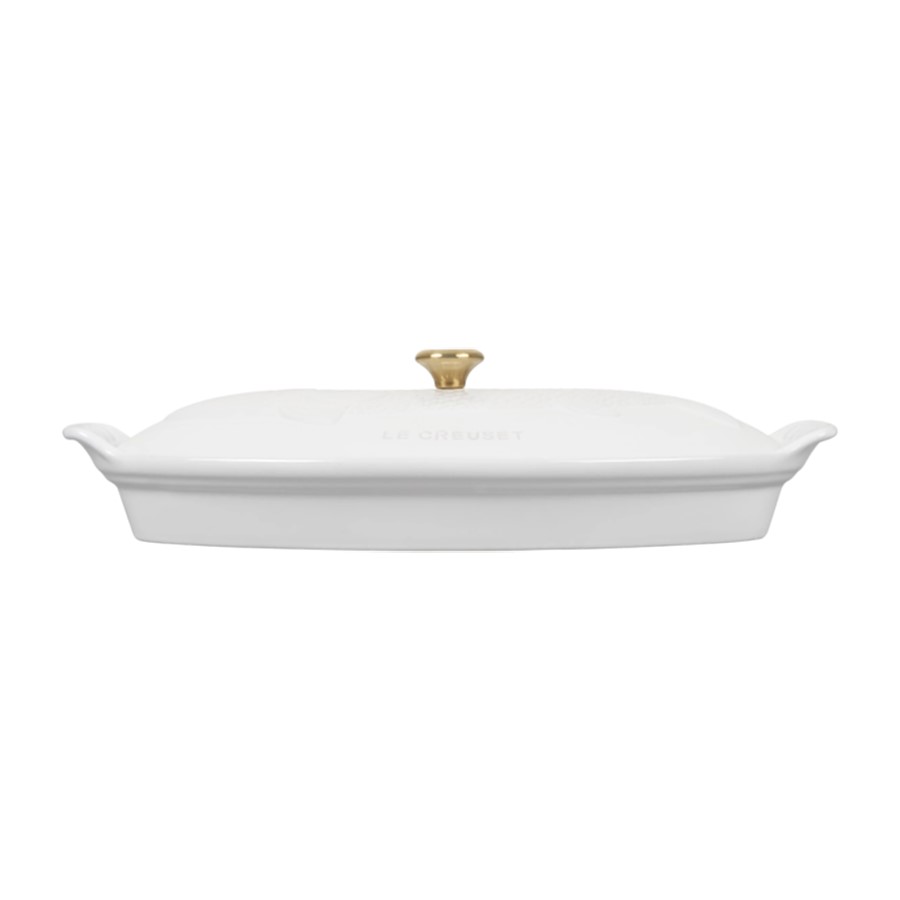 additioanl image for  Le Creuset Heritage Fish Baker Wht 34cm 
