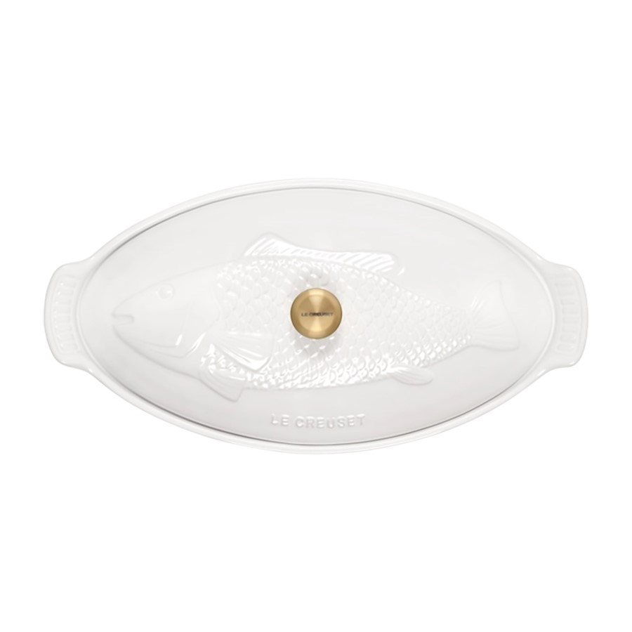 additioanl image for  Le Creuset Heritage Fish Baker Wht 34cm 