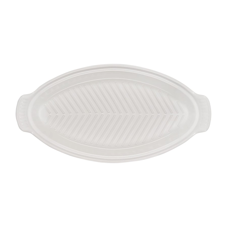 additioanl image for  Le Creuset Heritage Fish Baker Wht 34cm 