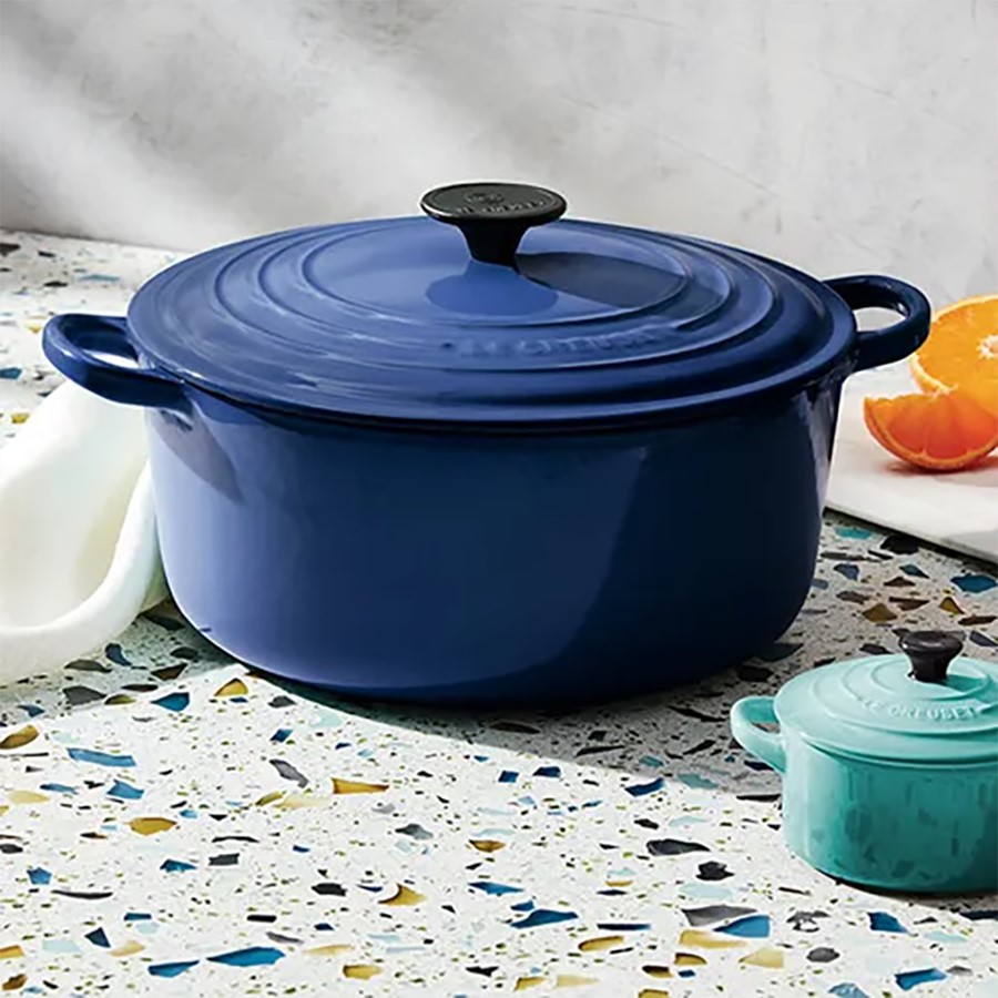additioanl image for  Le Creuset Rd Casserole Blue Cobalt 22cm 