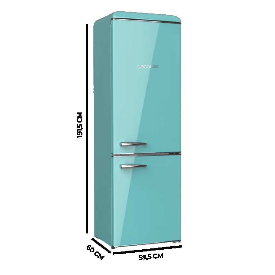 additioanl image for  Cecotec Retro Fridge Combi Green 300 L 