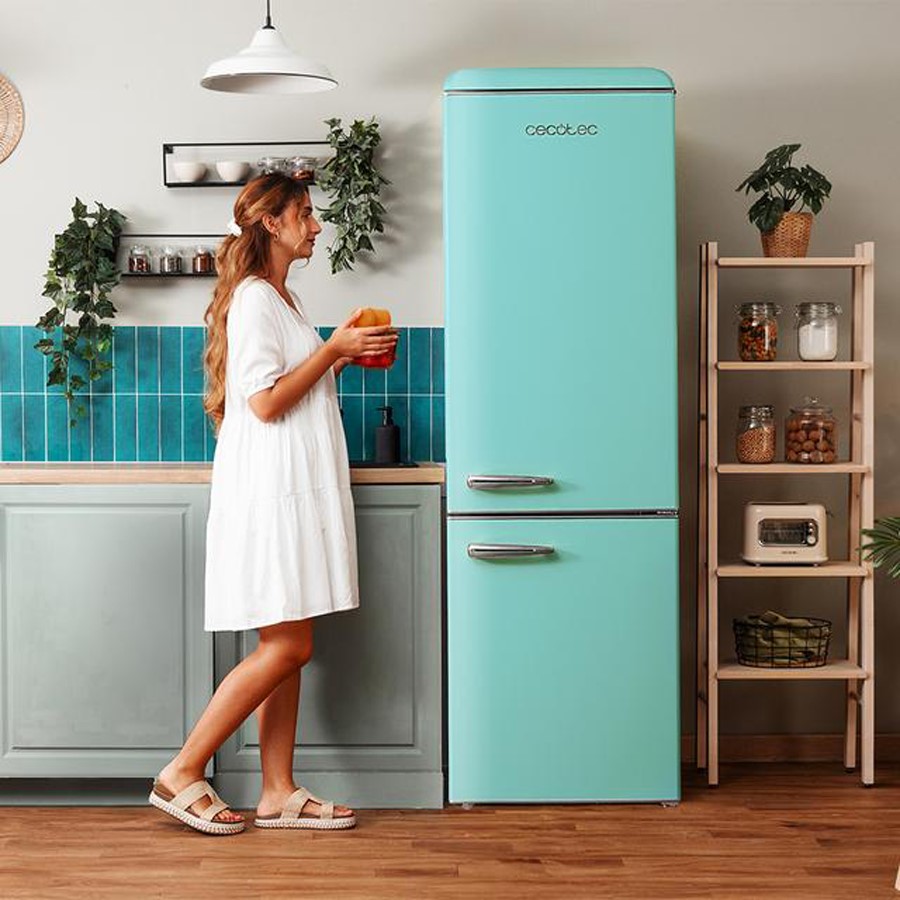 additioanl image for  Cecotec Retro Fridge Combi Green 300 L 