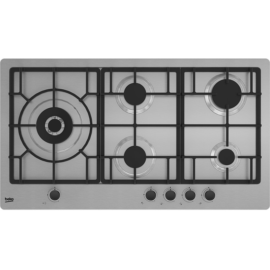 product image Beko Hob Gas 4 Burners & I Wok S/S 90 cm H 12cm x W 90cm x D 58.5cm