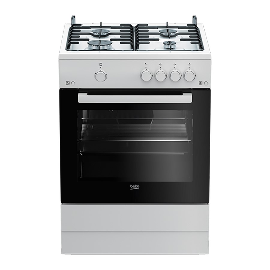 product image Beko Cooker Gas White H 85cm x W 60cm x D 60cm