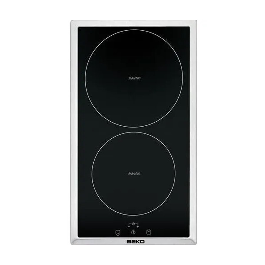 product image Beko Hob Induction 2 Zone Black+S/Steel H 9cm x W 29cm x D 59cm