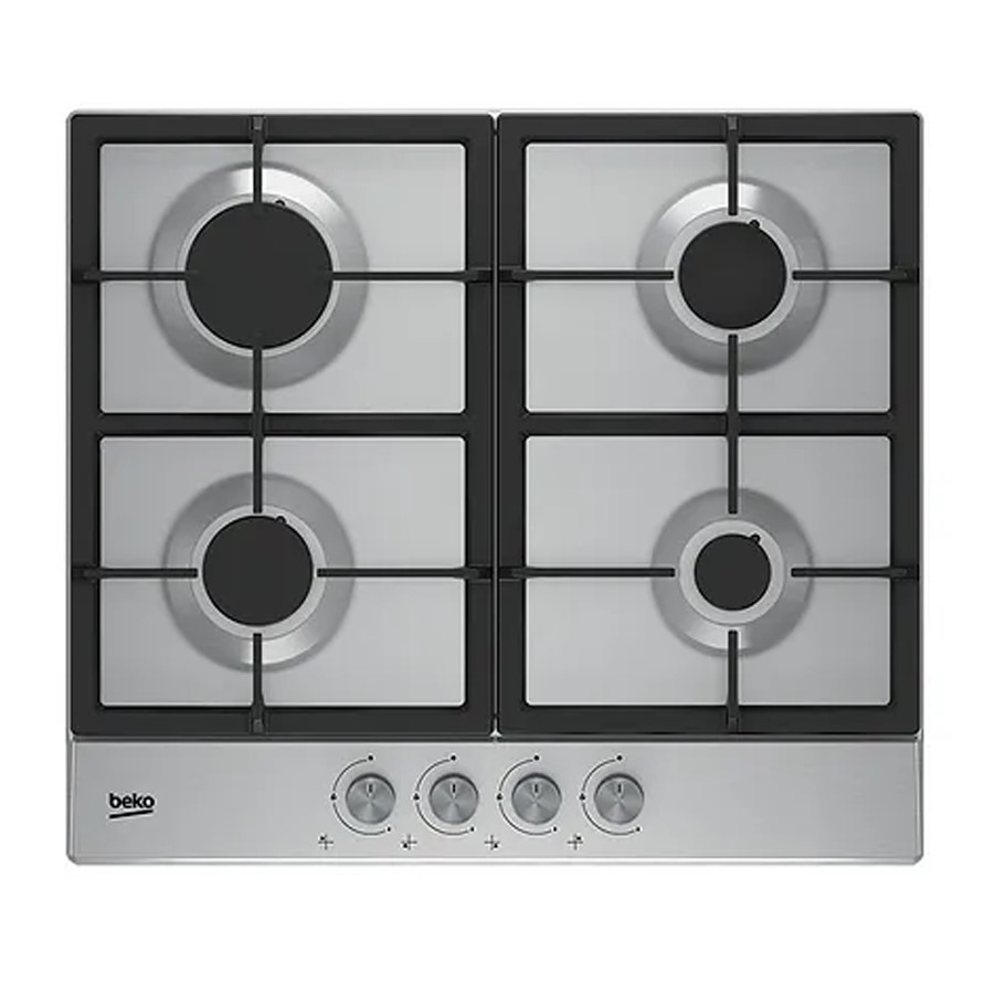 product image Beko Hob Gas 4 Burners Silver H 4.6cm x W 58cm x D 51cm