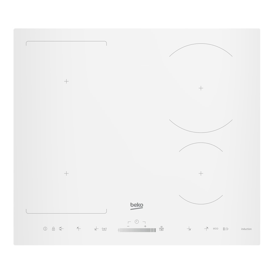 product image Beko Hob Induction 4 Zone White H 4.8cm x W 58cm x D 51cm